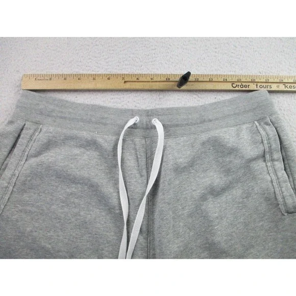 Nike Shorts Mens XL Gray Fleece Drawstring‎ Athletic Big Logo Spell Out Casual